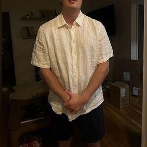 Men's Quince White Linen Shirt